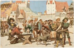 ak206732 Röchling, Prof. Karl: Bauern und Landesknechtee