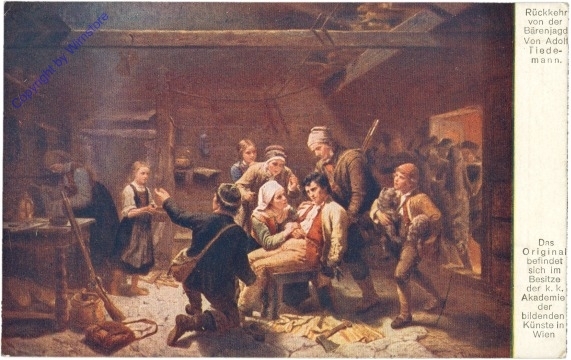 Tiedemann, Adolf: Rückkehr von der Bärenjagd