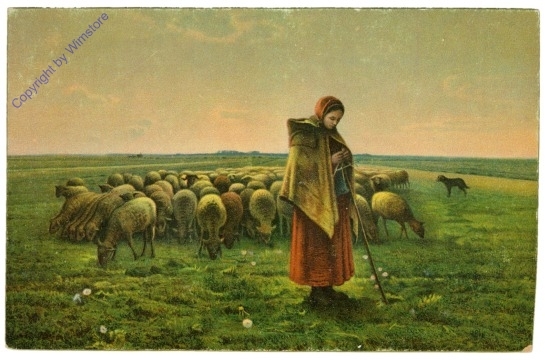 Millet, Jean Francois: Die Schäferin