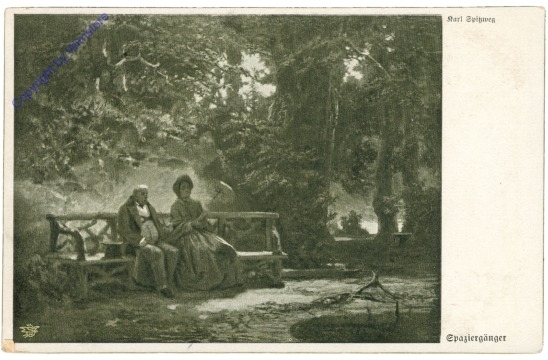 ak206785 Spitzweg, Carl: Spaziergänger