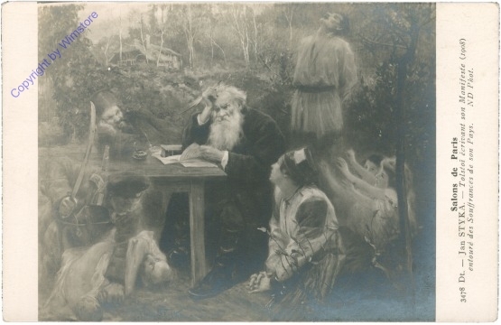 Styka, Jan: Tolstoi ecrivant son Manifeste
