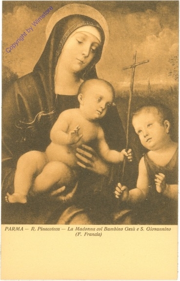 Francia, F.: La Madonna col Bambino Gesu e S. Giovannino