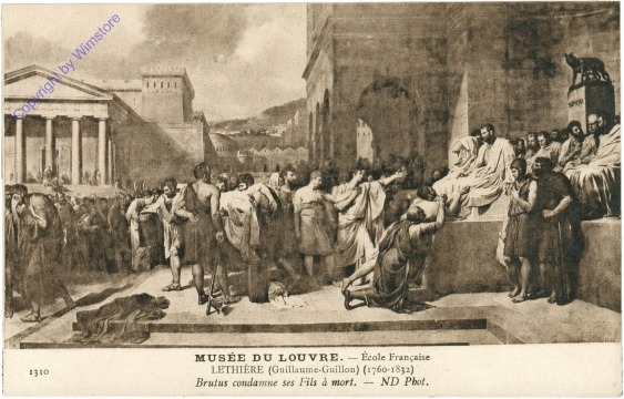 Lethiere: Brutus condamne ses Fils a mort