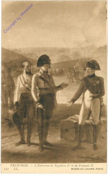 ak206867 Proud'Hon: L'Entrevne de Napoleon 1er et de Francois II