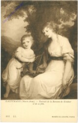Kaufmann, Marie-Anne: Portrait de la Baronne de Kindner et de sa fille