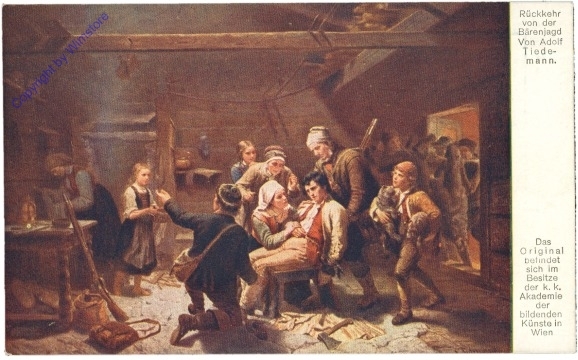 Tiedemann, Adolf: Rückkehr von der Bärenjagd