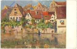 ak206935 Thamm, Adolf: Städtchen an der Enz
