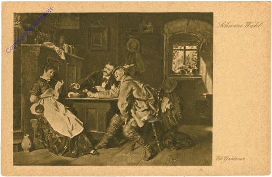 ak207036 Grützner, Ed.: Schwere Wahl