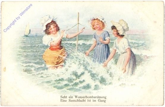 Seht ein Wasserbombardmang