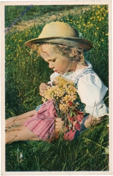Mädchen mit Blumen