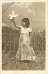 Mädchen mit Taube
