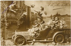 Engelchen bringen Blumen