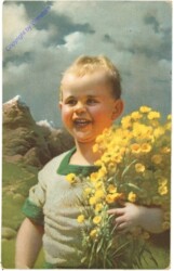 Kind mit Blumen