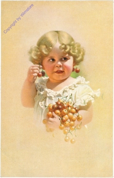 Mädchen mit Kirschen