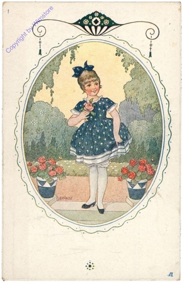 Mädchen mit Blumen