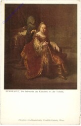 Rembrandt, Die Schwester des Künstlers bei der Toilette