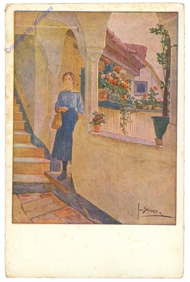 ak207436 Straka, Josef: Vorstadtmädchen