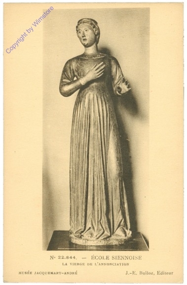 ak207493 Siennoise, Ecole: La Vierge de L'Annonciation
