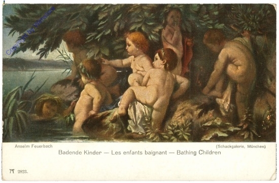 Feuerbach, Anselm: Badende Kinder