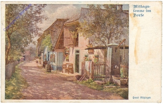 ak207544 Götzinger, Hans: Mittagssonne im Dorfe