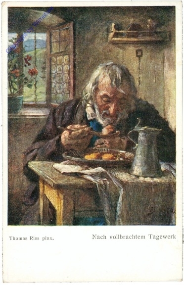 ak207554 Riss, Thomas: Nach vollbrachtem Tagewerk