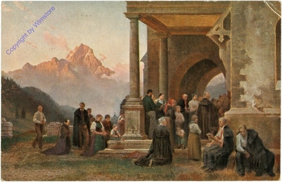 Riefstahl, Prof.: Vor der Kirche