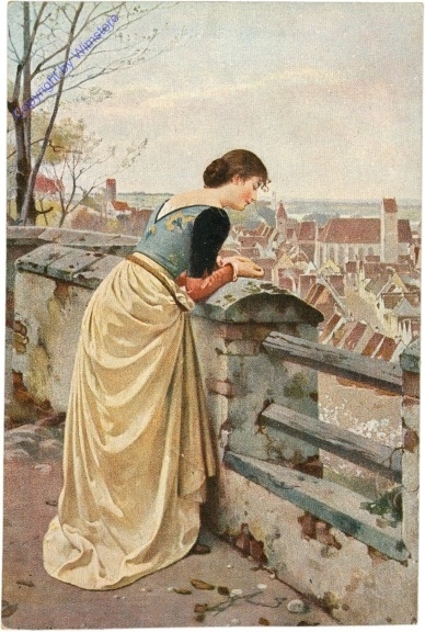 ak207629 Niczky, E.: Das Burgfräulein