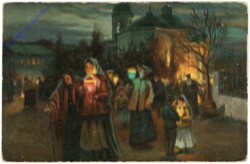Gruppenfoto, Umzug mit Lichtern