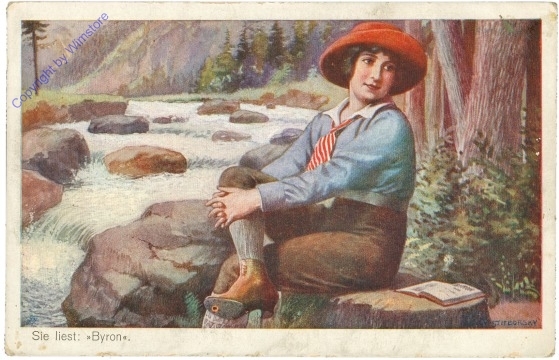 Sie liest: Byron