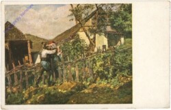 ak208111 Waldmüller, F.G.: Die Nachbarn