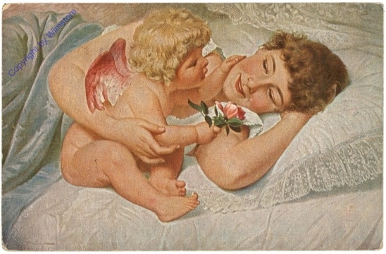 Klimsch, E.: Amors Morgenbesuch