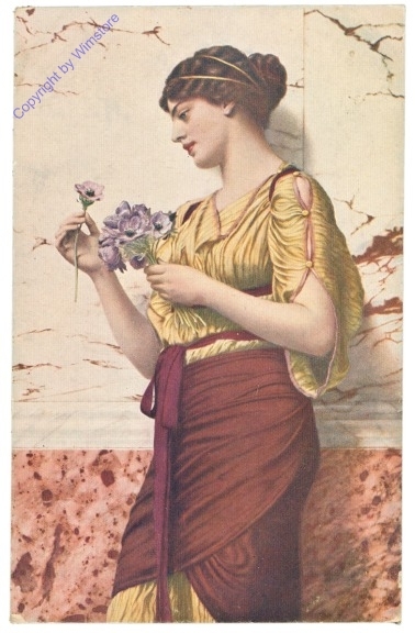 ak208191 Godward: Blumenmädchen