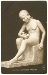ak208481 Felix Kupsch: Sitzendes Mädchen