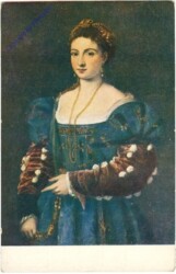 ak208640 Tiziano: Ritratto di donna detta la Bella
