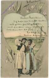 ak208687 Pärchen in Tracht