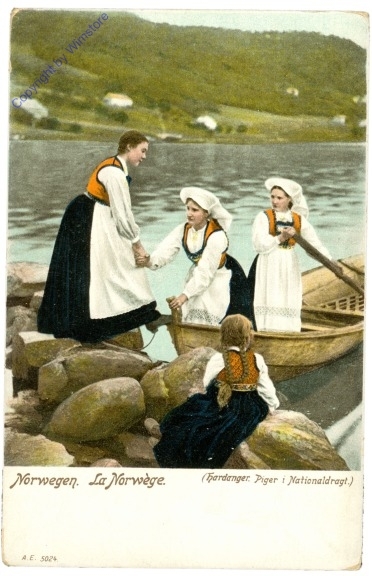 ak208701 Norwegen, Nationaltracht