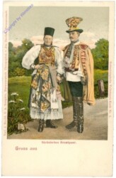 ak208725 Sächsisches Brautpaar
