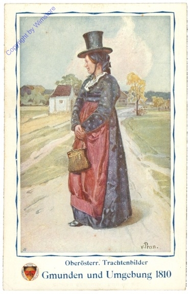 ak208767 Tracht: Gmunden und Umgebung 1810