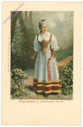 ak208778 Bürgermädchen in altsächsischer Tracht