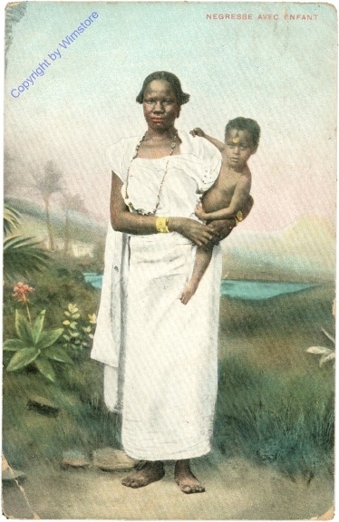 ak208804 Negresse avec enfant