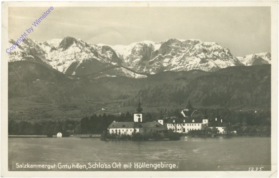 Gmunden, Schloss Orth mit Höllengebirge