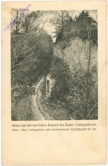 Traismauer, Gruss aus der herrlichen Gegend des Bades Ludwigsbrunn