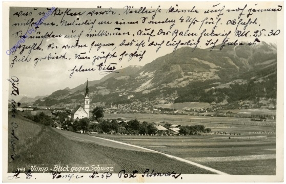 Vomp, Blick gegen Schwaz