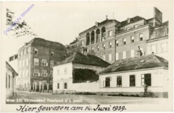 Wien 21, Strebersdorf: Pensionat "St. Josef"