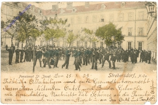 Wien 21, Strebersdorf: Pensionat "St. Josef"