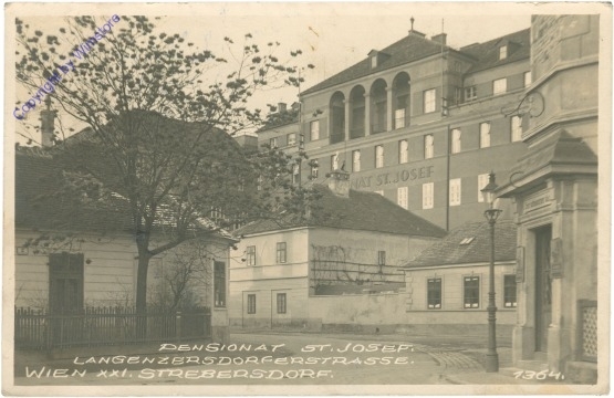 Wien 21, Strebersdorf: Pensionat "St. Josef"