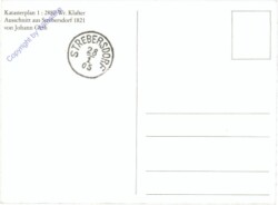 Wien 21, Strebersdorf: Katasterplan 1, Ausschnitt 1821