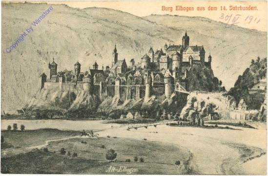 ak209845 Loket, Burg Elbogen aus dem 14. Jahrhundert