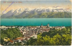 Lausanne, et les Alpes