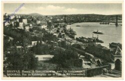 Beograd, Vue du Kalemegdan sur le Pont du Roi Alexandre I.